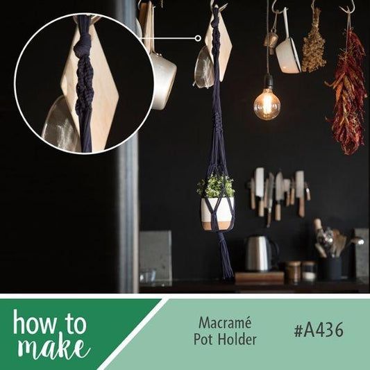 A436 Macrame Pot Holder