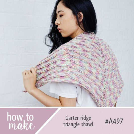 A497 Garter Ridge Triangle Shawl