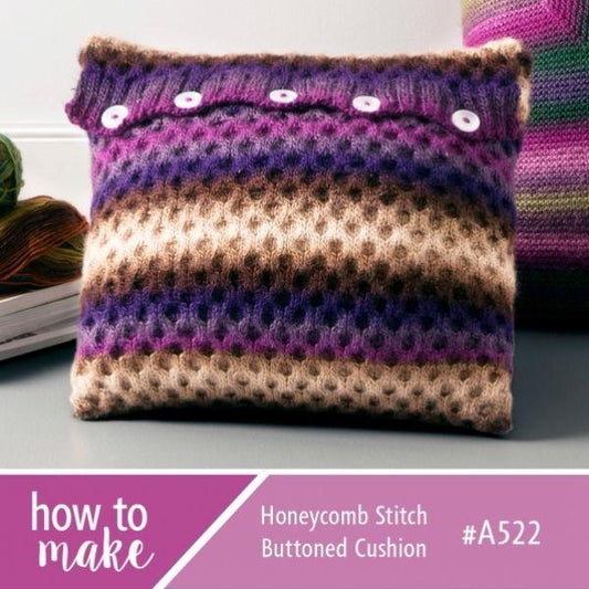 A522 Honeycomb Stitch Buttoned Cushion