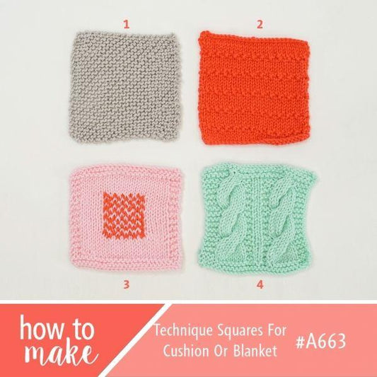 A663 Technique Squares For Cushion Or Blanket