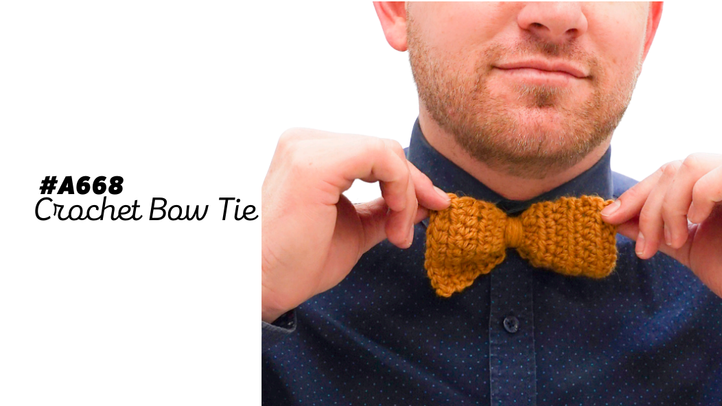 A668 Crochet Bow Tie