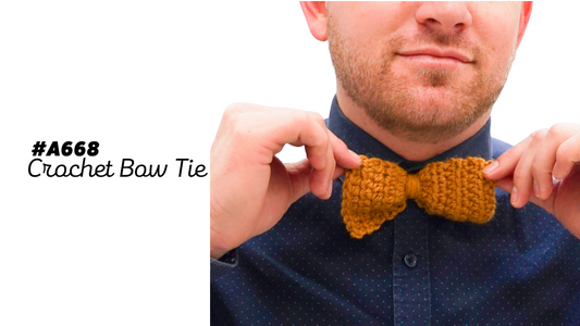 A668 Crochet Bow Tie