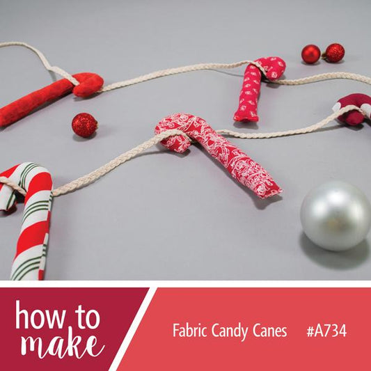 A734 Fabric Candy Canes