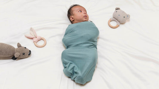 A781 Newborn Swaddle with Matching Headband
