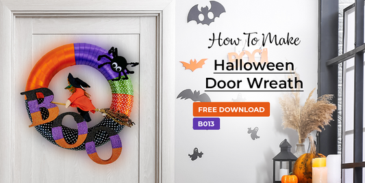 B017 Halloween Door Wreath