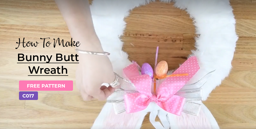 C017 Bunny Butt Wreath