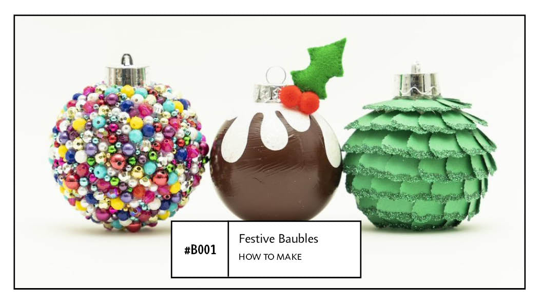 B001 Festive Shatterproof Baubles