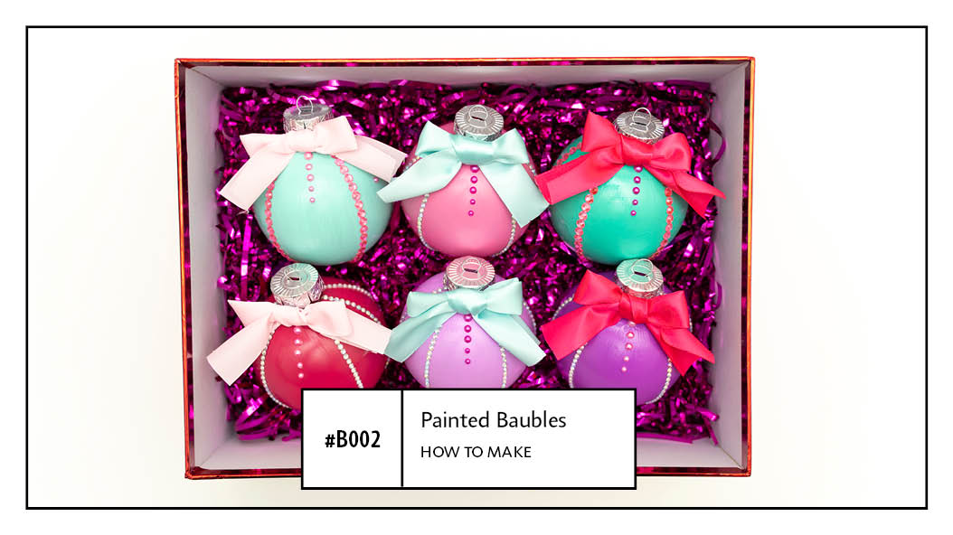 B002 Painted Shatterproof Baubles