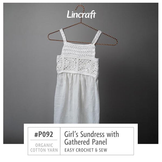 P092 Girl’s Sundress with Gathered Panel