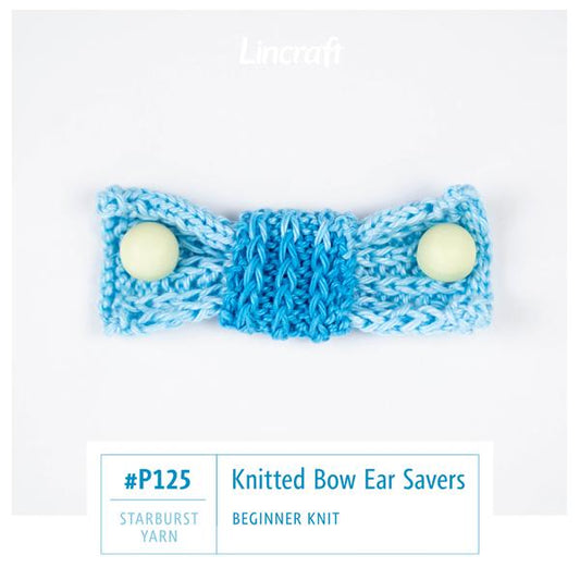 Knitted Bow Ear Savers