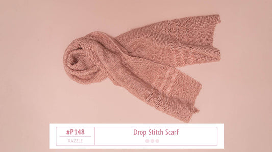 P148 Drop Stitch Garter Scarf