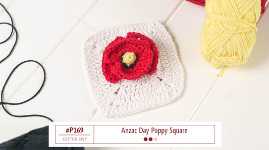 P169 Anzac Day Poppy Square