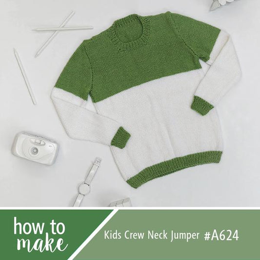 A624 Kids Crew Neck Jumper