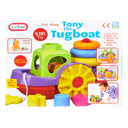 Funtime Pull Along Tony The Tugboat