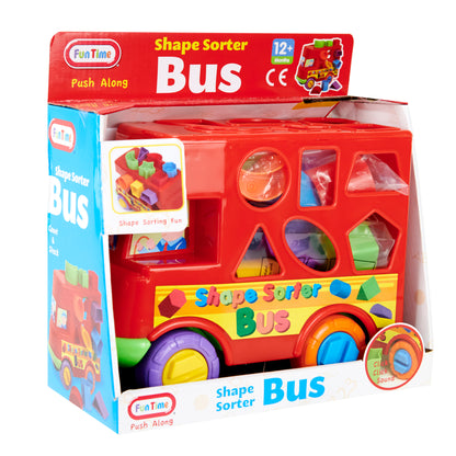 Funtime Shape Sorter Push Along Bus