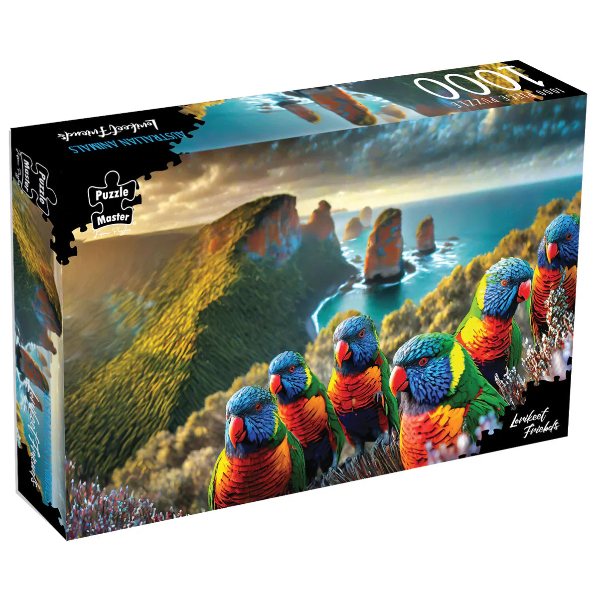 1000-Piece Jigsaw Puzzle, Lorikeet Friends