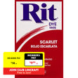 Rit Powder Fabric Dye, Scarlet- 31.9g