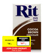 Rit Powder Fabric Dye, Cocoa Brown- 31.9g