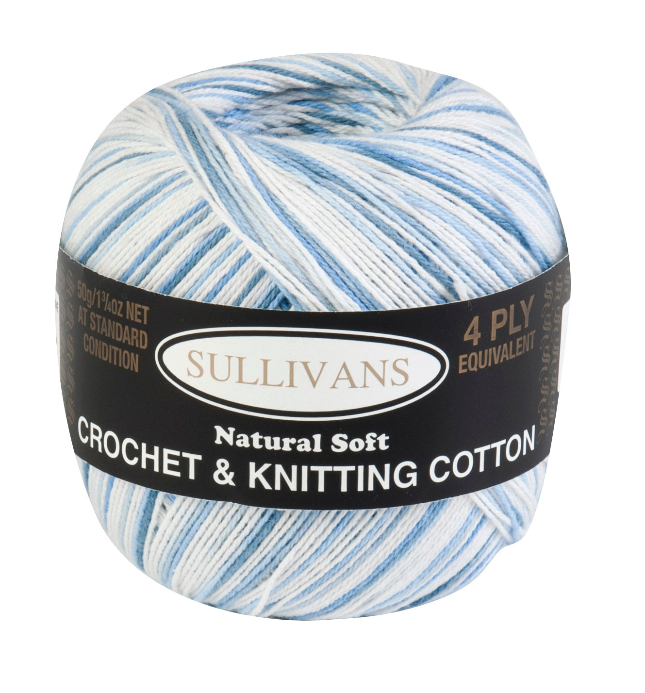 Sullivans Crochet & Knitting Yarn, 4ply- 50g Cotton Yarn