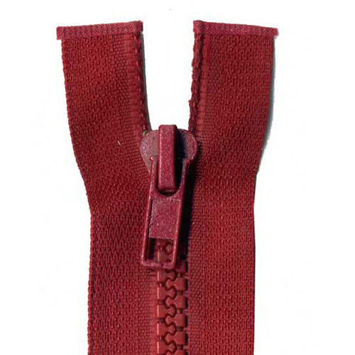 Chunky Open End Zip, Wine