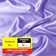 Party Satin Fabric, Lavender- Width 150cm