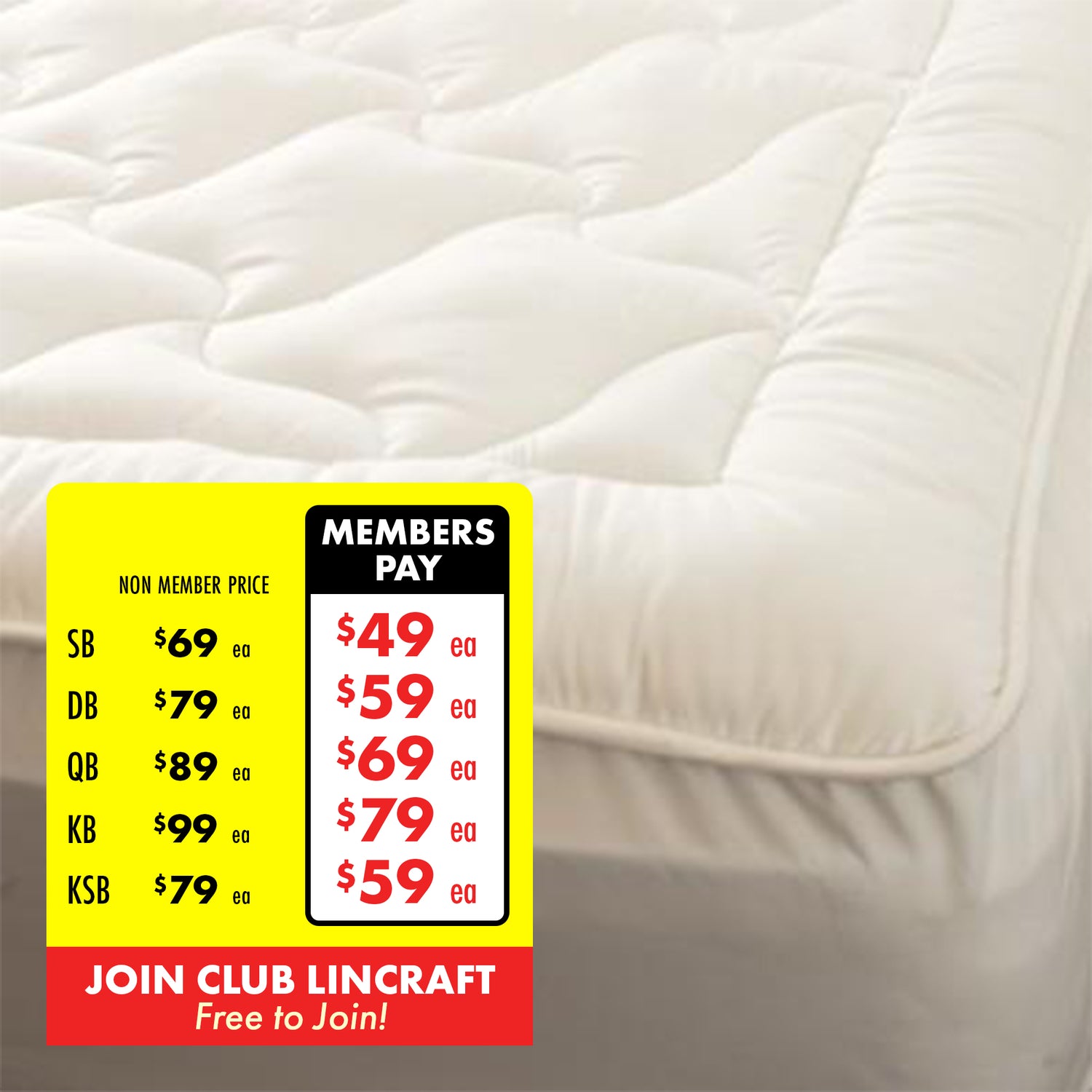 Microplush Mattress Topper - Lincraft