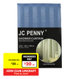 JC Penny Shower Curtain, Mid Blue- 180cm