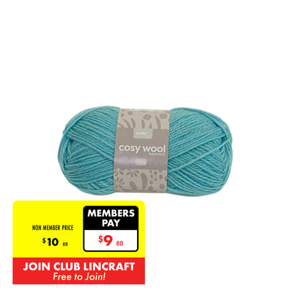 Makr Cosy Wool Crochet & Knitting Yarn 8ply, 100g Wool Yarn