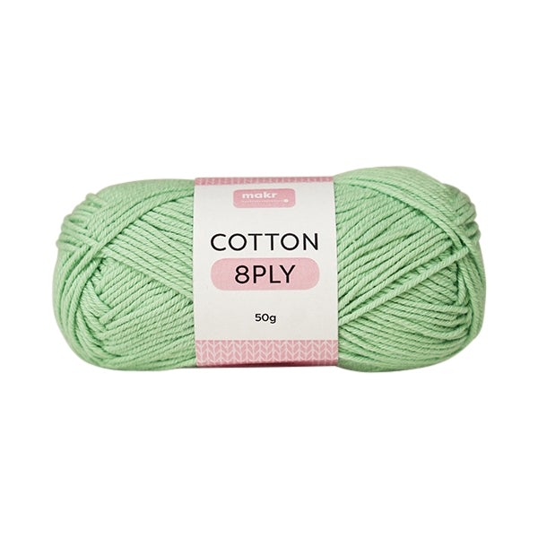 Makr Cotton Crochet & Knitting Yarn 8ply, 50g Cotton Yarn