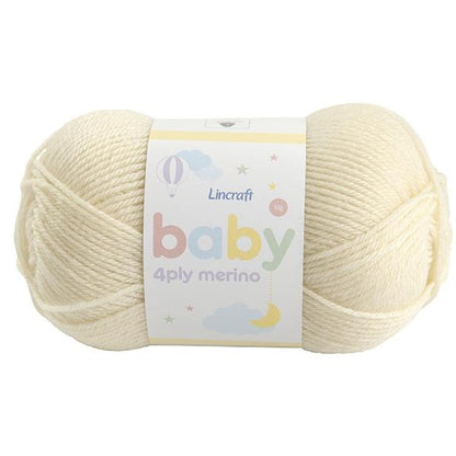 Lincraft Baby Merino Crochet & Knitting Yarn 4ply, 50g Merino Wool Yarn