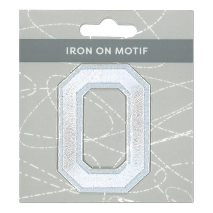 Sullivans Iron On Motif, White 0- 75mm