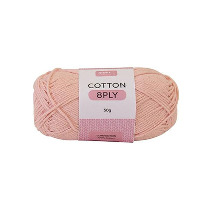 Makr Cotton Crochet & Knitting Yarn 8ply, 50g Cotton Yarn