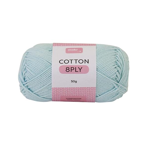 Makr Cotton Crochet & Knitting Yarn 8ply, 50g Cotton Yarn