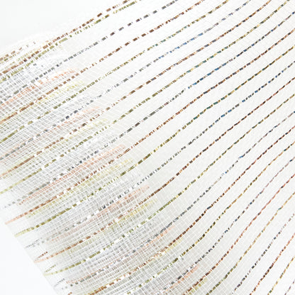 Christmas Polymesh Wrap, Gold/Silver/Red- 25cmx9m