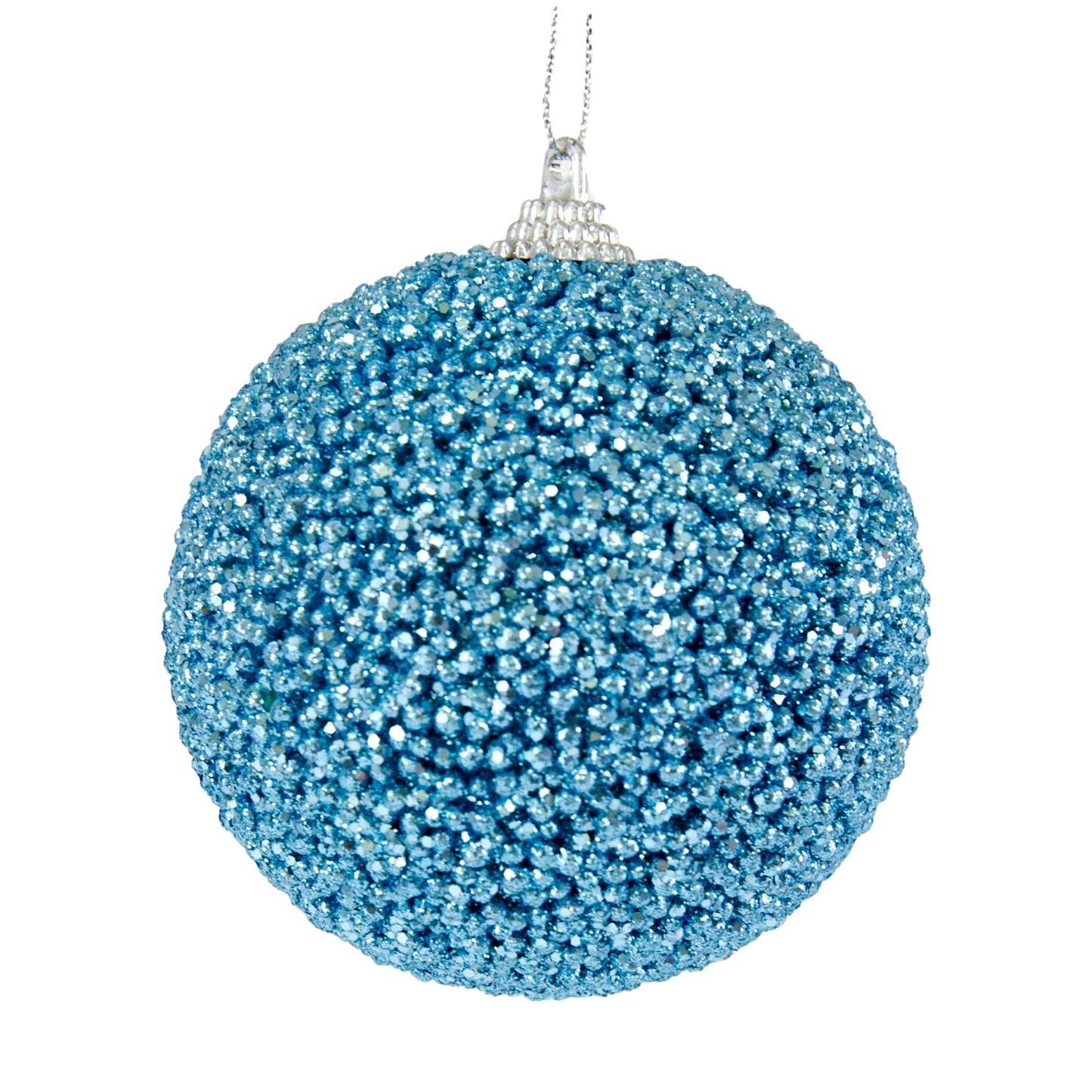 Christmas Bauble Hanging Decor, Light Blue - 8cm