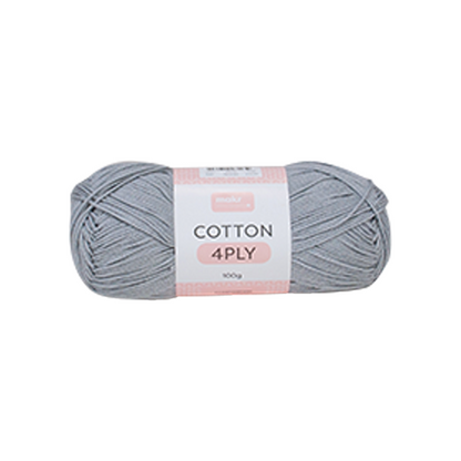 Makr Cotton 4ply Crochet & Knitting Yarn, 100g Cotton Yarn