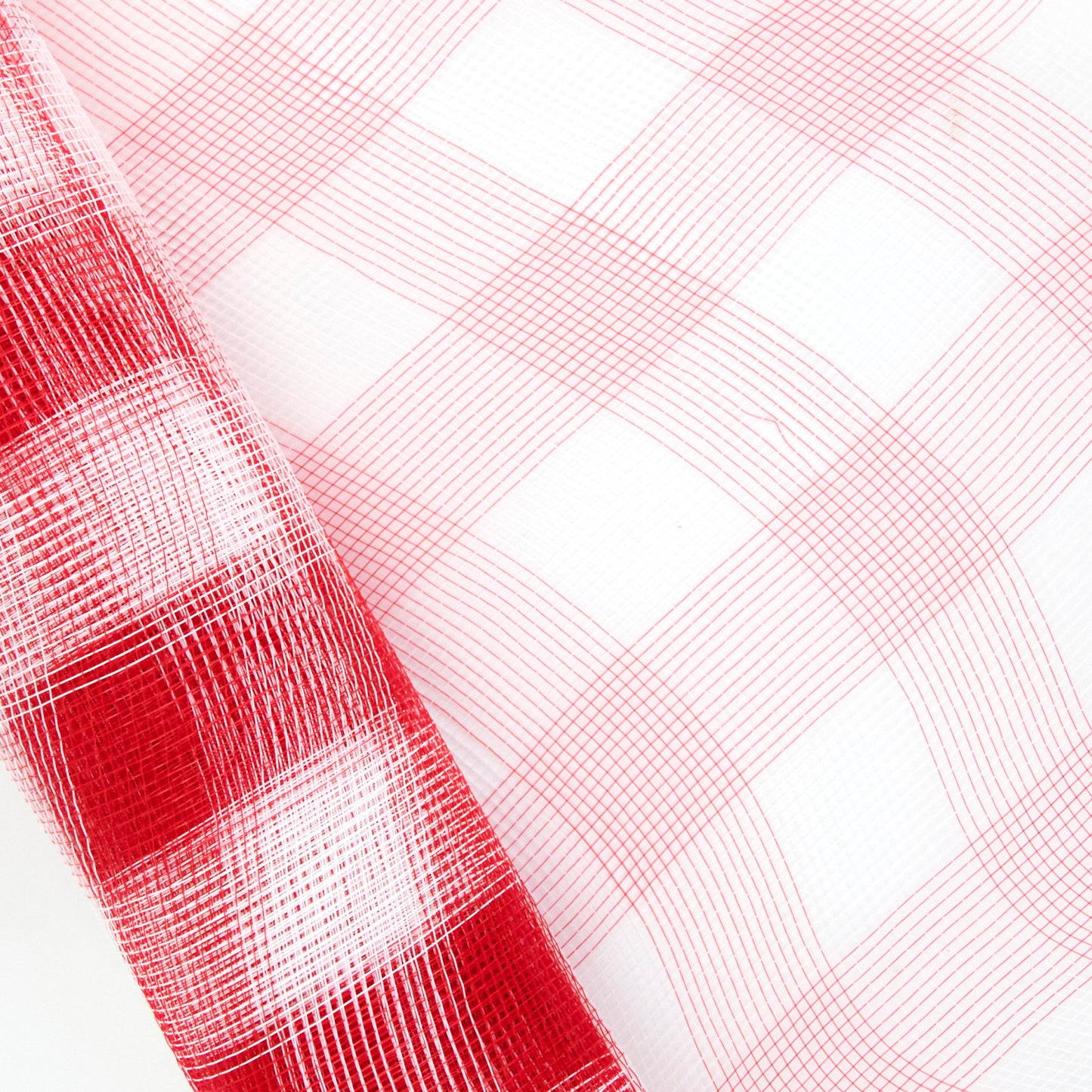 Christmas Polymesh Wrap, Red/Gold/Silver - 53cmx7.3m