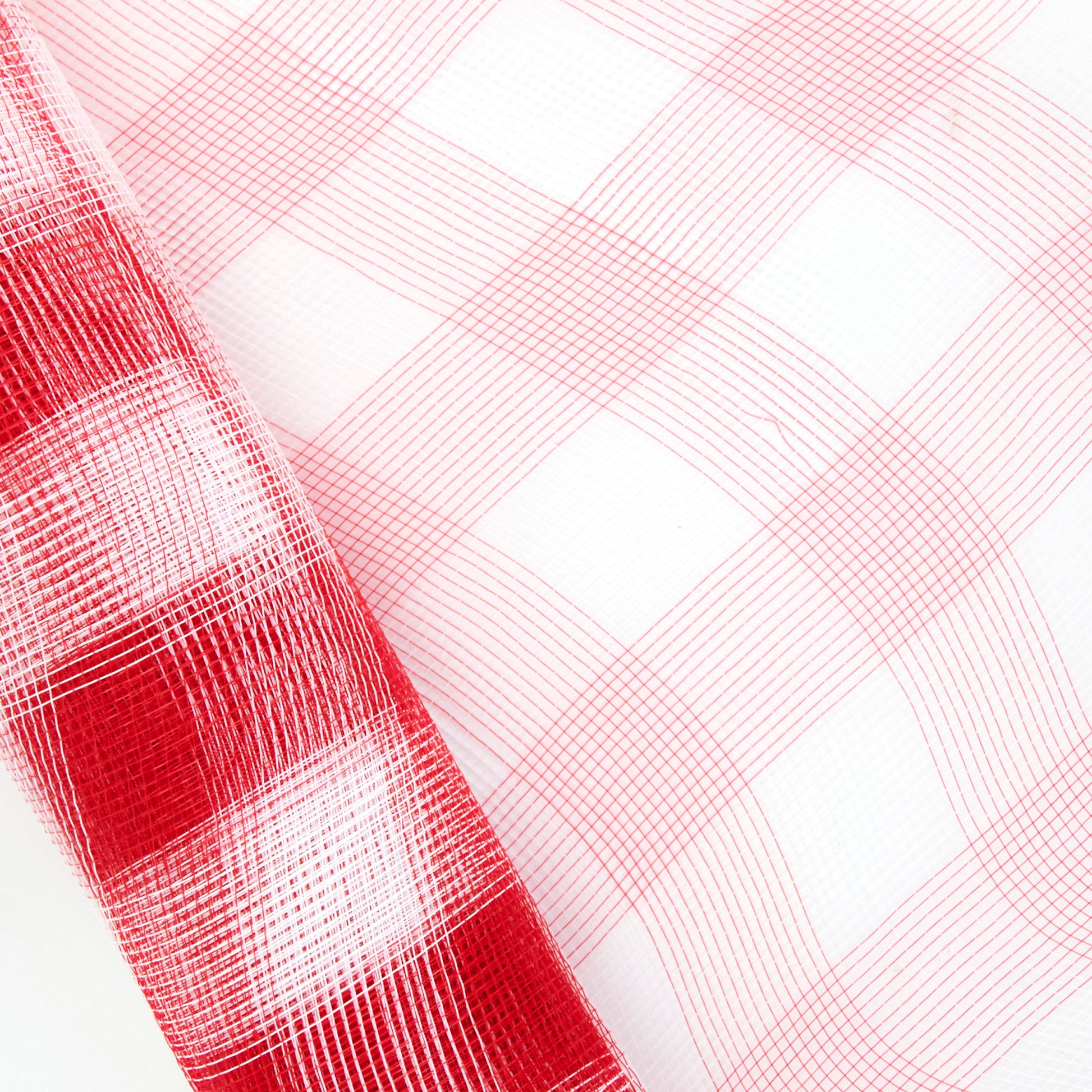 Christmas Polymesh Wrap, Red/Gold/Silver - 53cmx7.3m