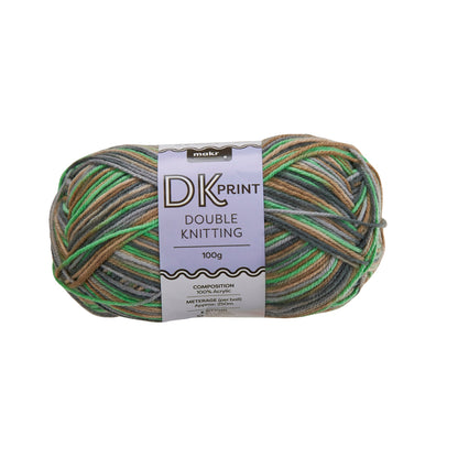 Makr Dk Print Crochet & Knitting Yarn, 100g