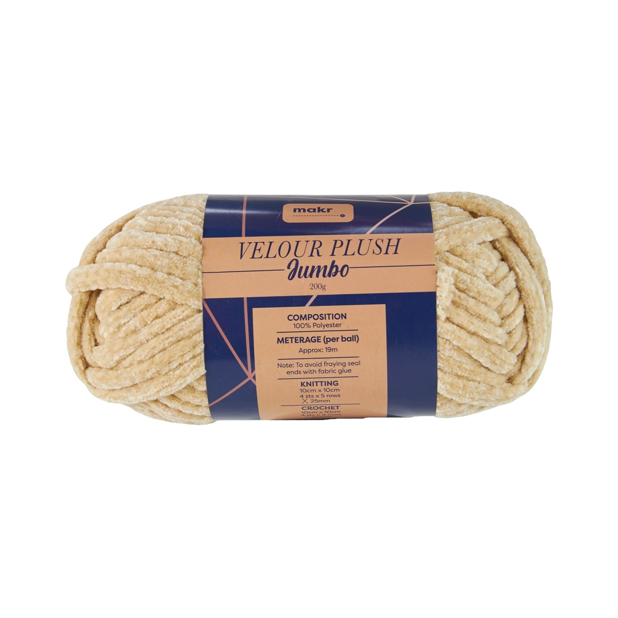 Makr Teddy Soft Crochet & Knitting Yarn, 100g Polyester Yarn