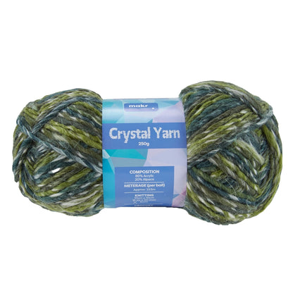 Makr Crystal Crochet & Knitting Yarn, 250g