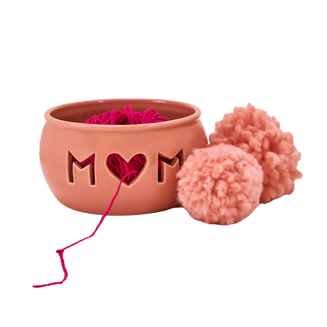 Ceramic Mum Design Yarn Bowl