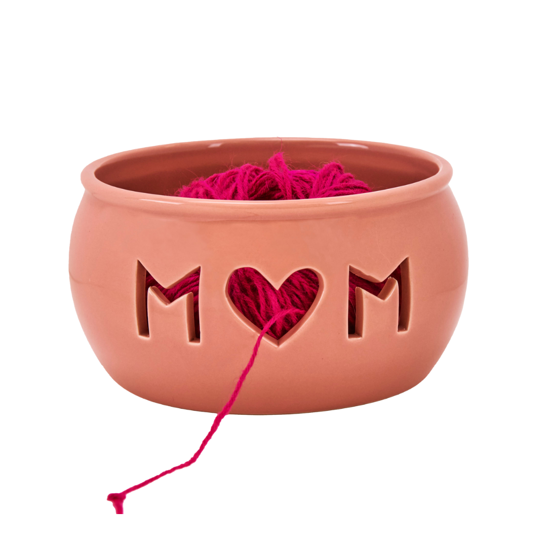 Ceramic Mum Design Yarn Bowl