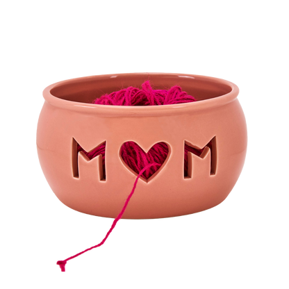 Ceramic Mum Design Yarn Bowl