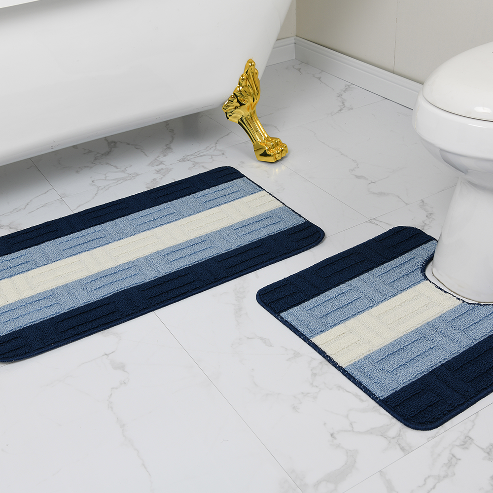 Formr 2pc PP Bath Mat Set, Brick
