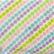 Printed Coral Fleece Fabric, Rainbow Stripe- 155cm Width