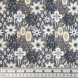 Craft Prints Fabric, Stone Branch Grey Flowers- Width 112cm
