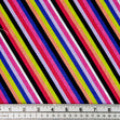 Craft Prints Fabric, Colourful Bloom Coloured Stripes- Width 112cm