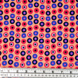 Craft Prints Fabric, Colourful Bloom Multi Spots- Width 112cm