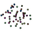 Little Makr Rainbow Alphabet Beads, Black With Neon Alphabets- 100pk